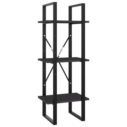 Bogreol 5 hylder 40x30x175 cm konstrueret træ grå