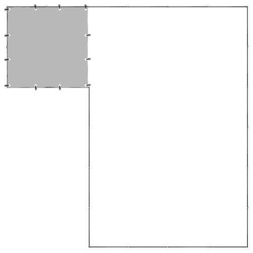 Hundeløbegård 8,47 m² stål sort