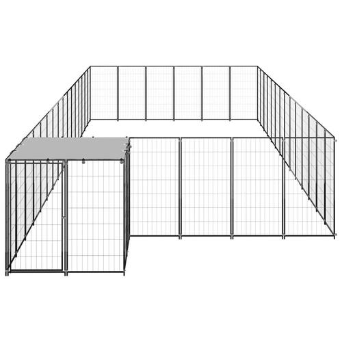 Hundeløbegård 26,62 m² stål sort