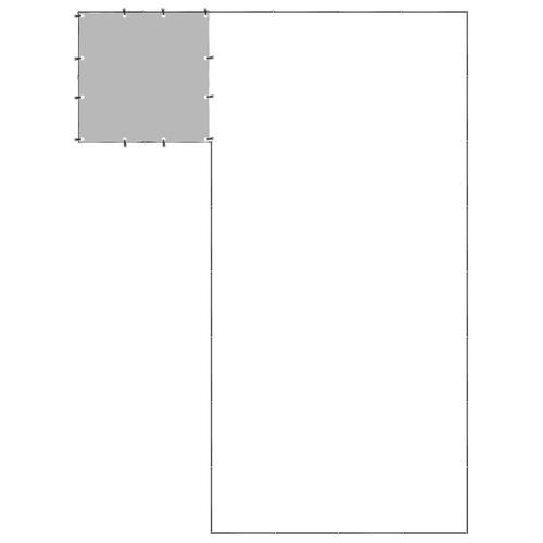 Hundeløbegård 10,89 m² stål sort