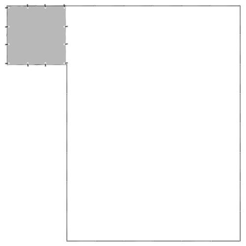 Hundeløbegård 15,73 m² stål sort