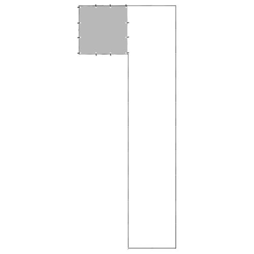 Hundeløbegård 7,26 m² stål sort