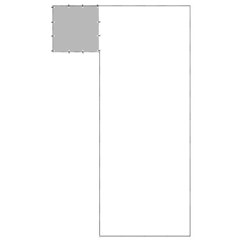 Hundeløbegård 19,36 m² stål sort