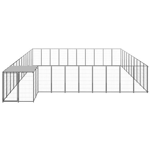 Hundeløbegård 31,46 m² stål sort