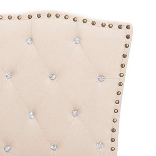 Sengestel 140 x 200 cm stof beige