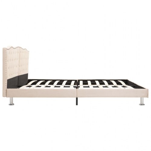 Sengestel 180x200 cm stof beige