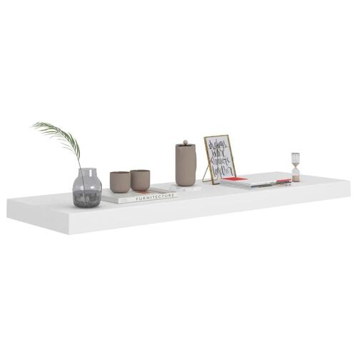 Væghylder 2 stk. 80x23,5x3,8 cm MDF hvid
