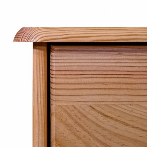 Skænk 78x35x89 cm 2 skuffer massivt fyrretræ