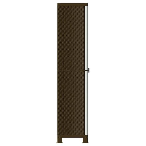 Opbevaringsskab 68x39x171,5 cm rattandesign plastik