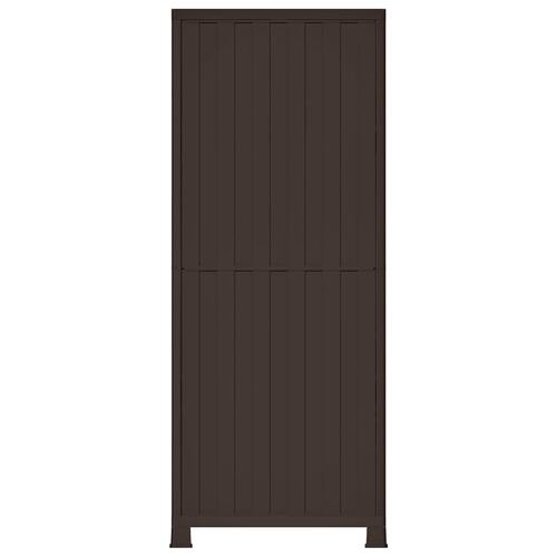 Opbevaringsskab 68x39x171,5 cm rattandesign plastik