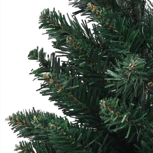 Kunstigt juletræ med juletræsfod 90 cm PVC grøn