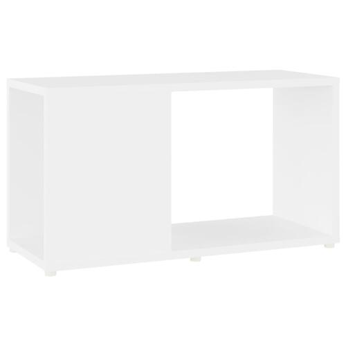 Tv-bord 60x24x32 cm konstrueret træ hvid