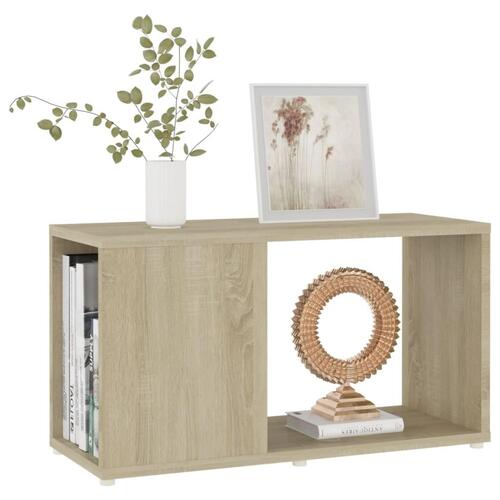 Tv-bord 60x24x32 cm konstrueret træ sonoma-eg