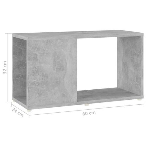 Tv-bord 60x24x32 cm konstrueret træ betongrå