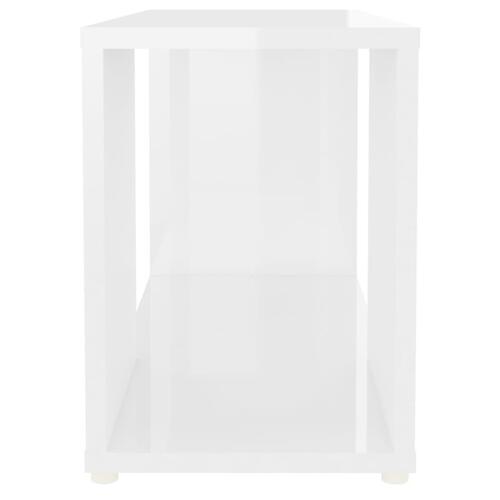 Tv-bord 60x24x32 cm konstrueret træ hvid højglans