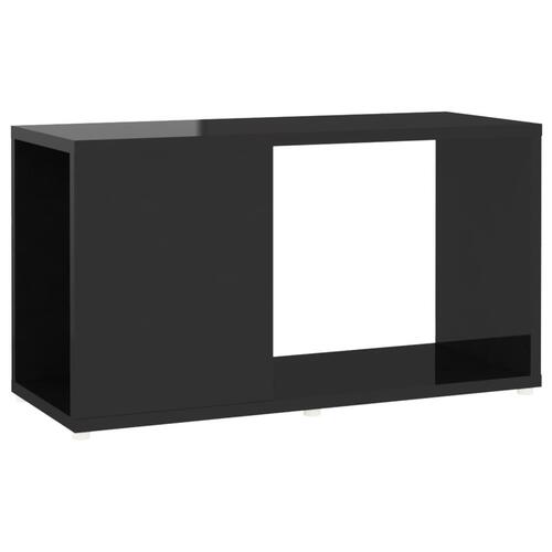 Tv-bord 60x24x32 cm konstrueret træ sort højglans