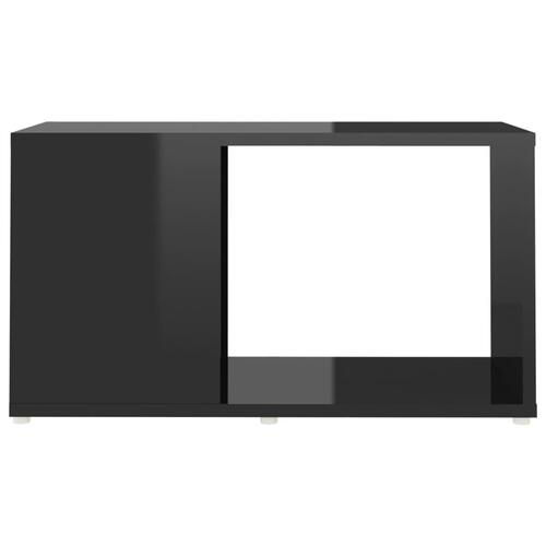 Tv-bord 60x24x32 cm konstrueret træ sort højglans