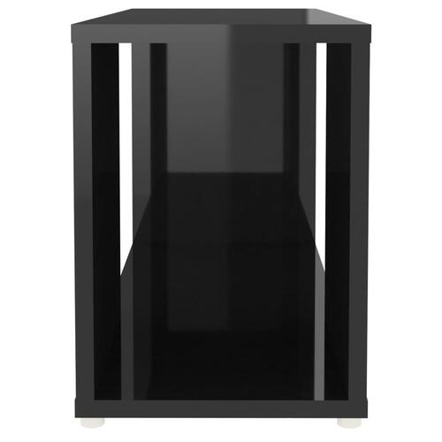 Tv-bord 60x24x32 cm konstrueret træ sort højglans