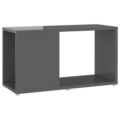 Tv-bord 60x24x32 cm konstrueret træ grå højglans