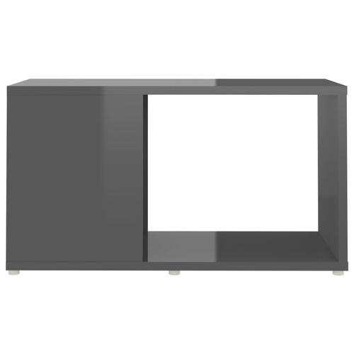 Tv-bord 60x24x32 cm konstrueret træ grå højglans