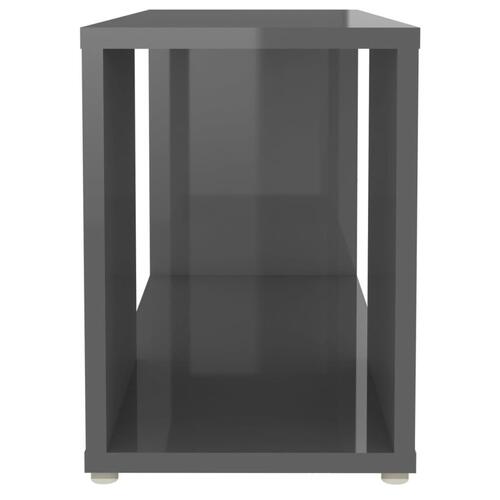 Tv-bord 60x24x32 cm konstrueret træ grå højglans