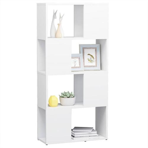 Bogreol/rumdeler 60x24x124,5 cm konstrueret træ hvid