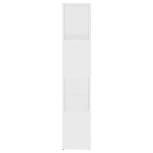 Bogreol/rumdeler 60x24x124,5 cm konstrueret træ hvid