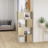 Bogreol/rumdeler 60x24x124,5 cm spånplade sonoma-eg