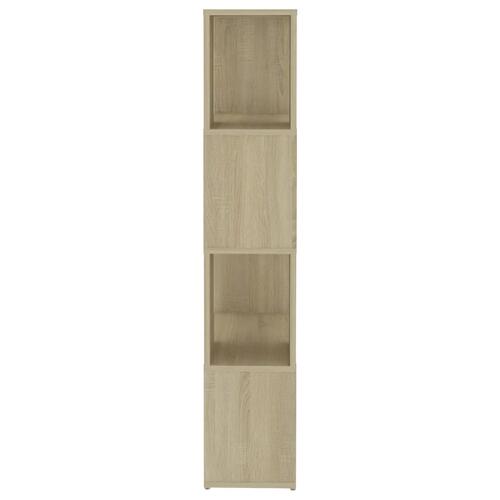 Bogreol/rumdeler 60x24x124,5 cm konstrueret træ sonoma-eg