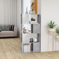 Bogskab/rumdeler 60x24x124,5 cm spånplade betongrå