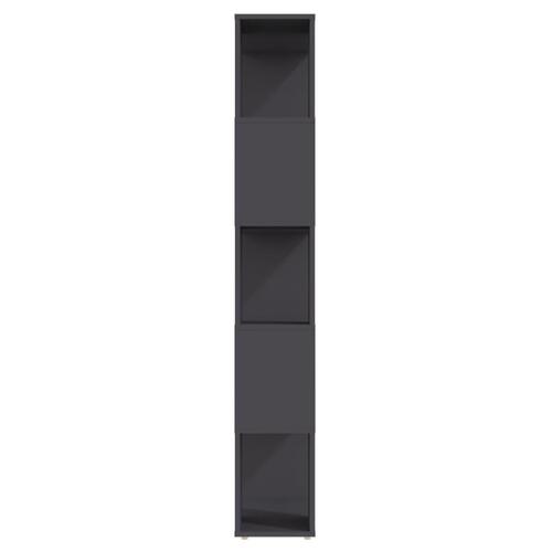 Bogreol/rumdeler 60x24x155 cm spånplade grå