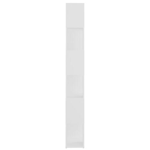 Bogreol/rumdeler 60x24x186 cm konstrueret træ hvid