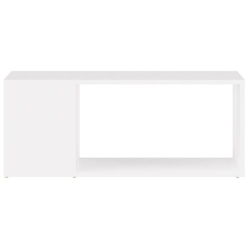 Tv-bord 80x24x32 cm konstrueret træ hvid