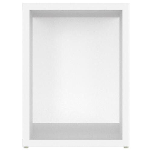 Tv-bord 80x24x32 cm konstrueret træ hvid