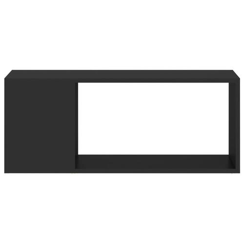 Tv-bord 80x24x32 cm konstrueret træ sort
