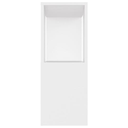Tv-bord 80x24x63 cm konstrueret træ hvid