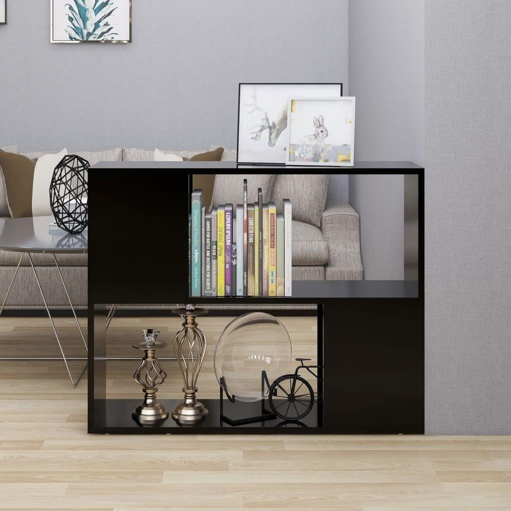 Tv-bord 80x24x63 cm konstrueret træ sort