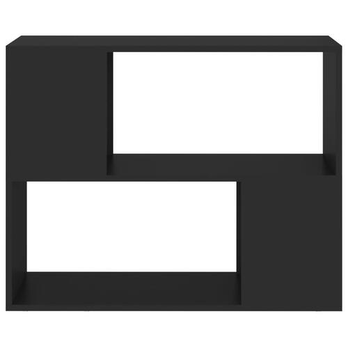 Tv-bord 80x24x63 cm konstrueret træ sort