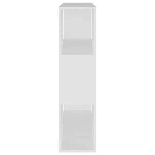 Bogreol/rumdeler 80x24x94 cm konstrueret træ hvid