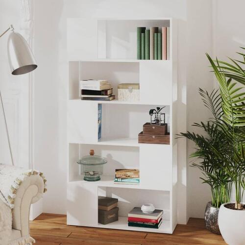 Bogreol/rumdeler 80x24x155 cm spånplade hvid