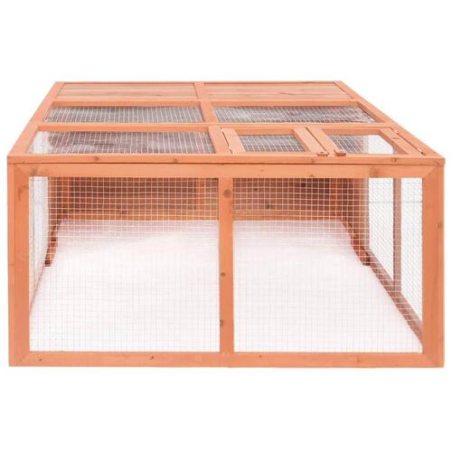 Udendørs dyrebur 150x100x50 cm massivt grantræ
