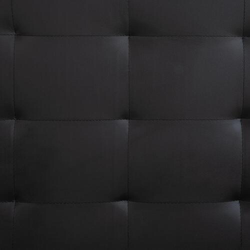 Sengestel 200 x 180 cm kunstlæder sort
