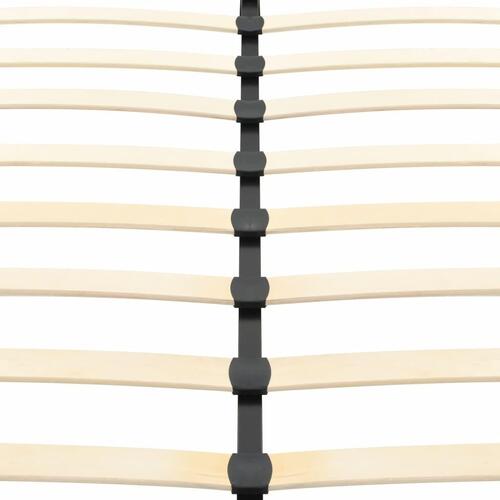 Sengestel 200 x 180 cm kunstlæder sort