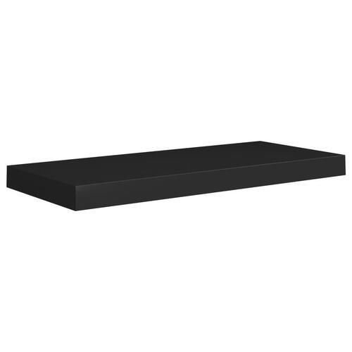 Væghylder 2 stk. 60x23,5x3,8 cm MDF sort