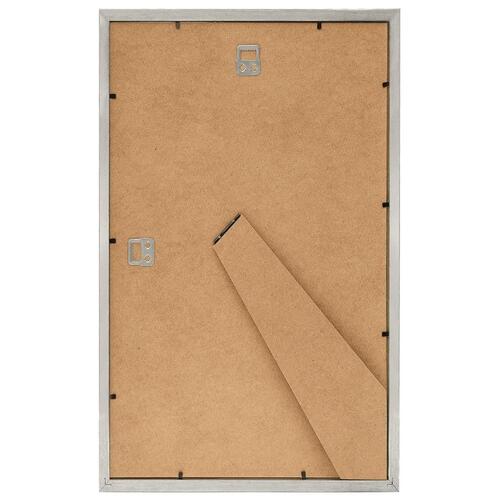 Billedrammer 5 stk. til bord 13x18 cm MDF sølvfarvet