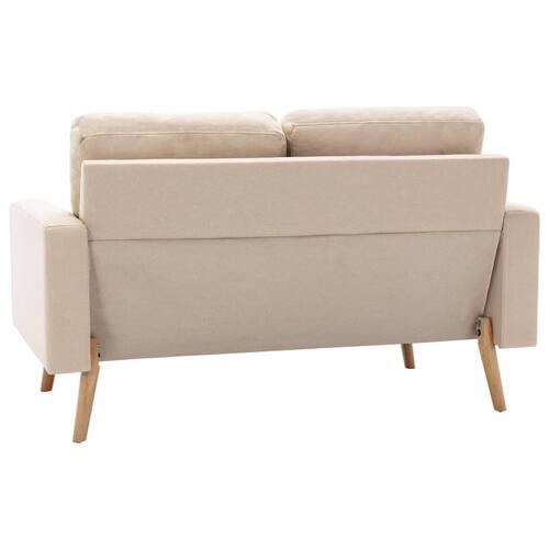 2 personers sofa stof cremefarvet