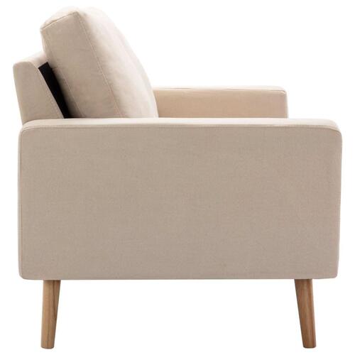 2 personers sofa stof cremefarvet