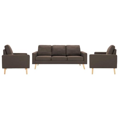 3 personers sofa stof brun
