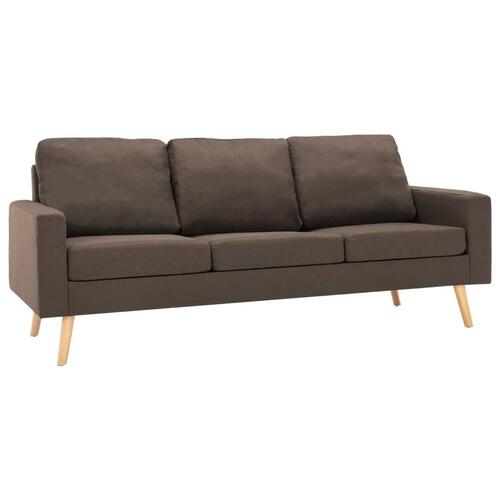 3 personers sofa stof brun