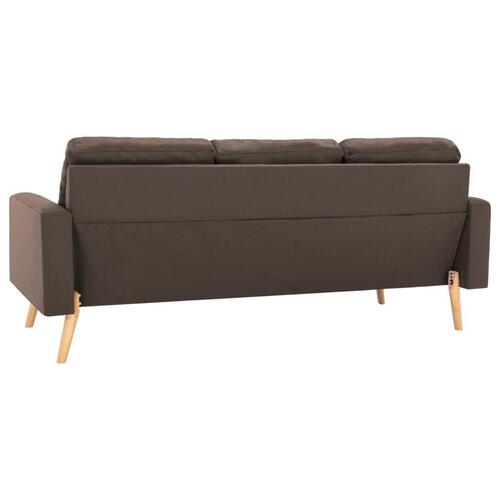 3 personers sofa stof brun